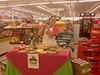 Courtney at the 6C's Salsa sample stand.